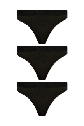 ショーツ DIESEL | UFPN-BLANCA-R THREE-PACK UNDERPANTS BLACK (WOMEN) Women's Three-pack ribbed high-waisted briefs | Black | Diesel